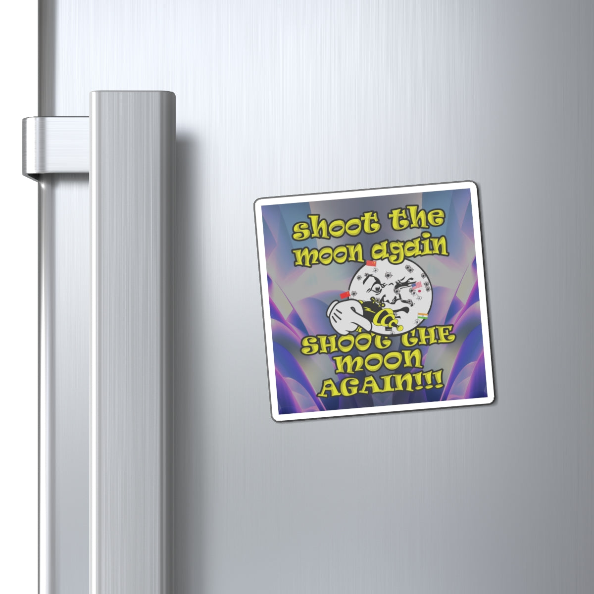 shoot the moon again - Magnets - (grey-pink wave)