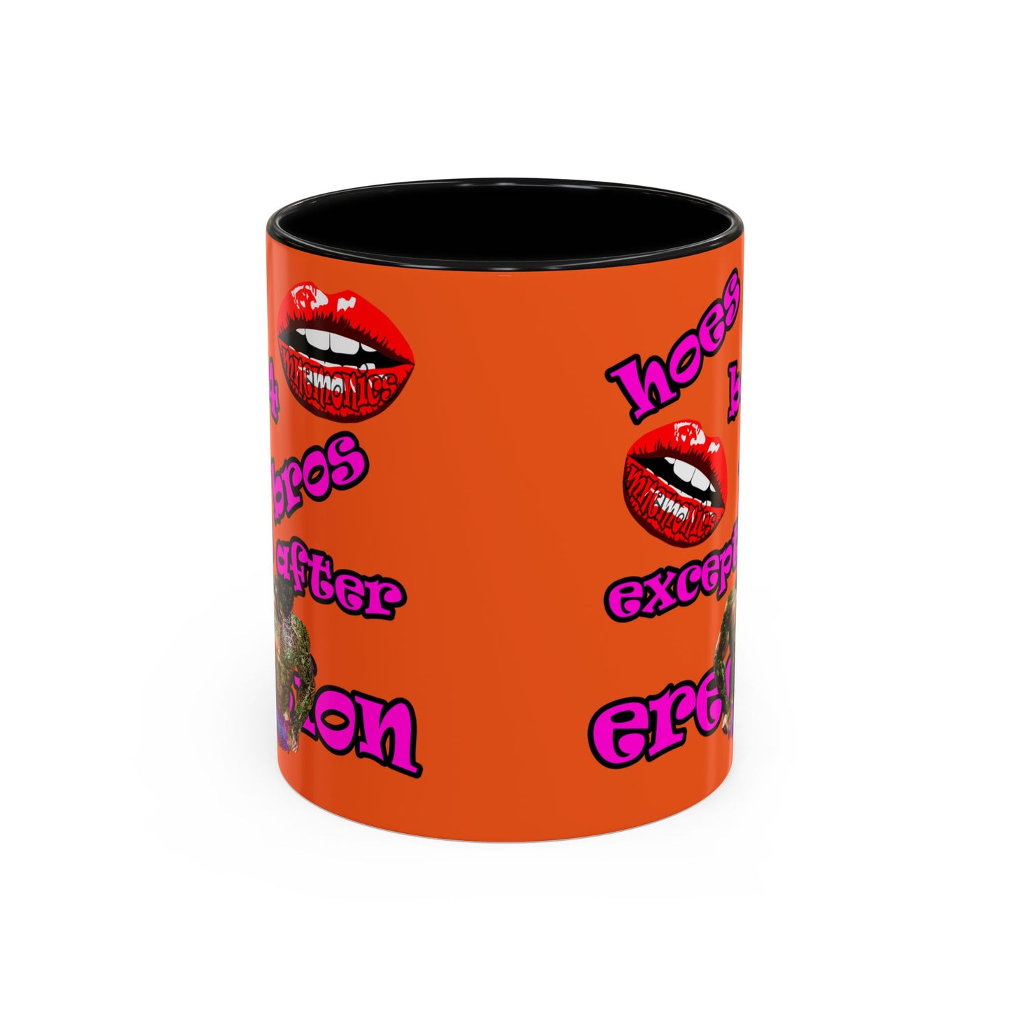 hoes b4 bros - Accent Mug (orange)