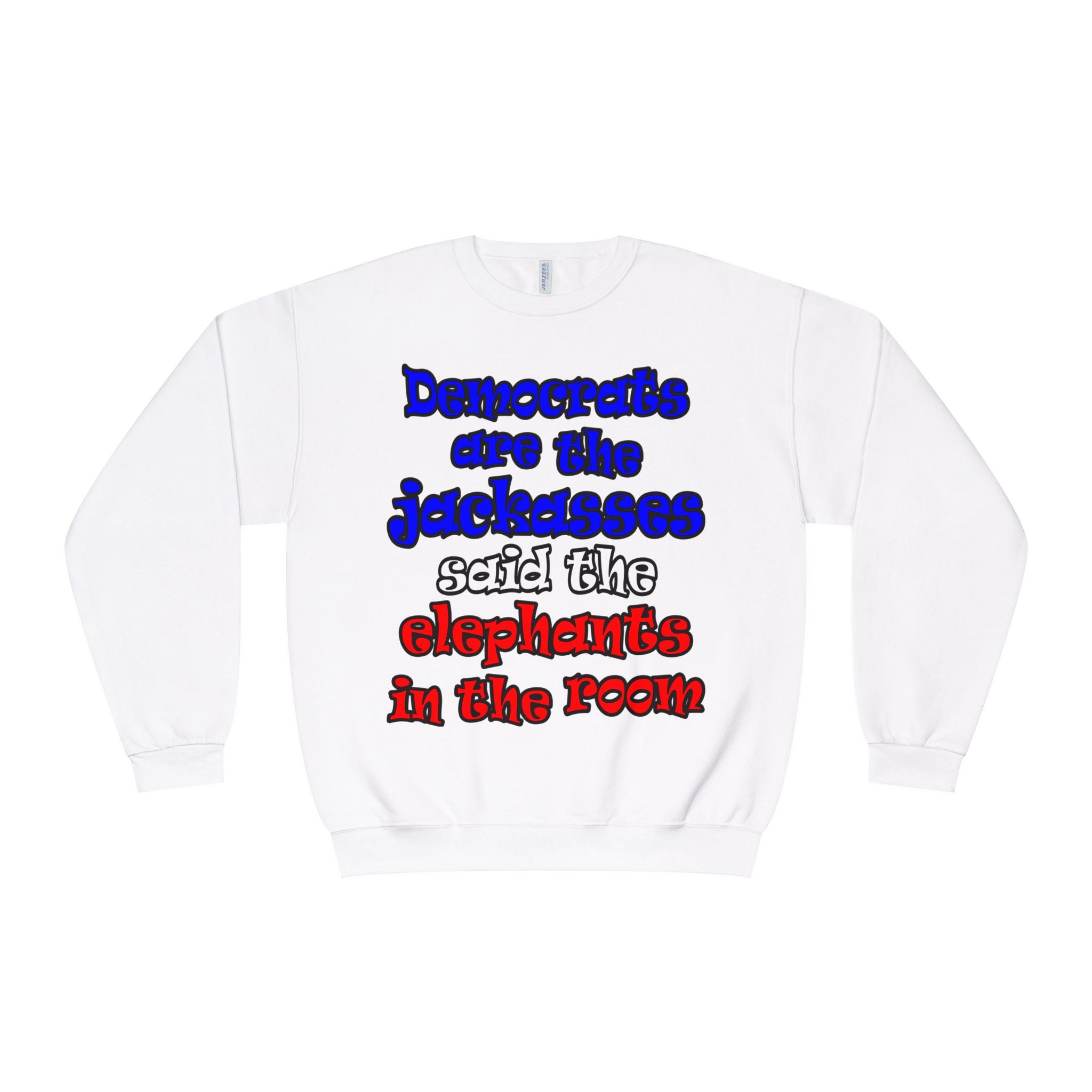 donkeys and elephants - Unisex NuBlend® Crewneck Sweatshirt