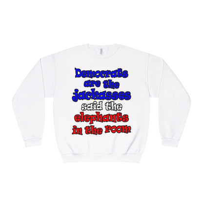 donkeys and elephants - Unisex NuBlend® Crewneck Sweatshirt