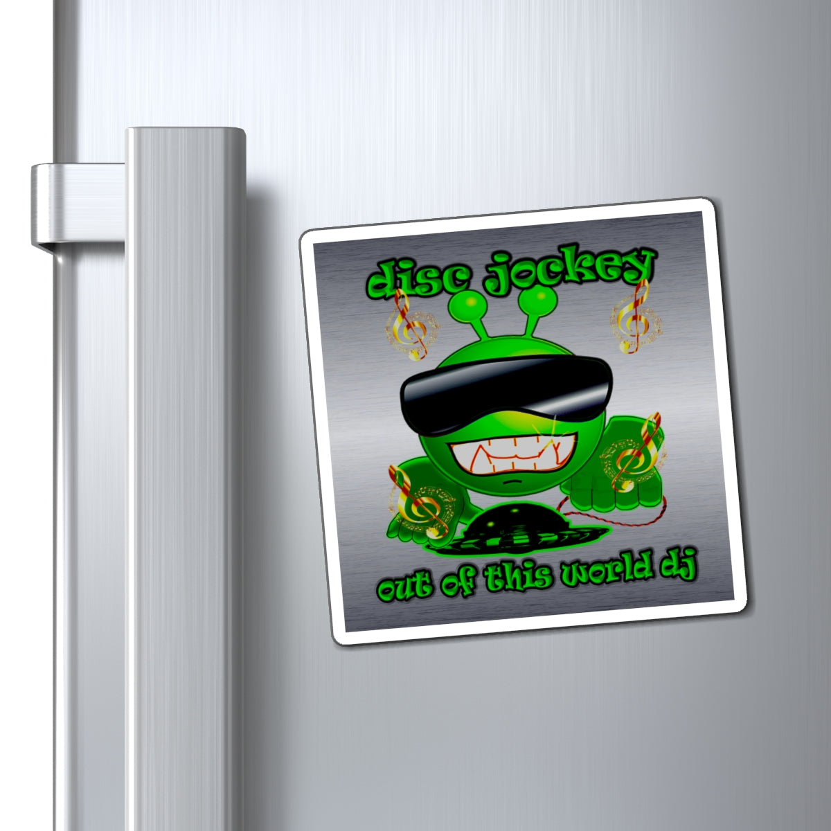 disc jockey - Magnets - (brushed nickel)