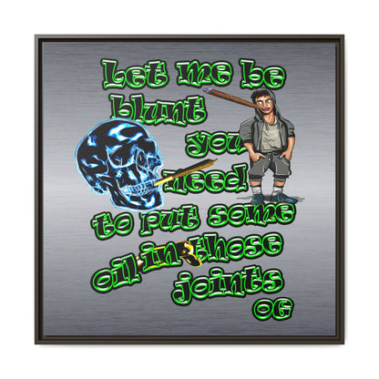 og - framed canvas art (brushed nickel)