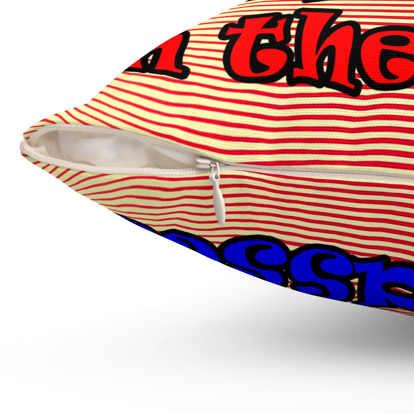 donkeys and elephants - Spun Polyester Square Pillow - (yellow-orange wave)