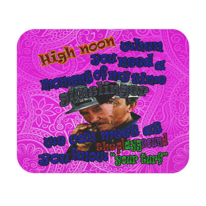 high noon - Mouse Pad (Rectangle) (pink swirl)