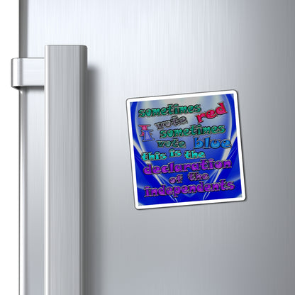 declaration of the independents - Magnets - (blue-white wave)