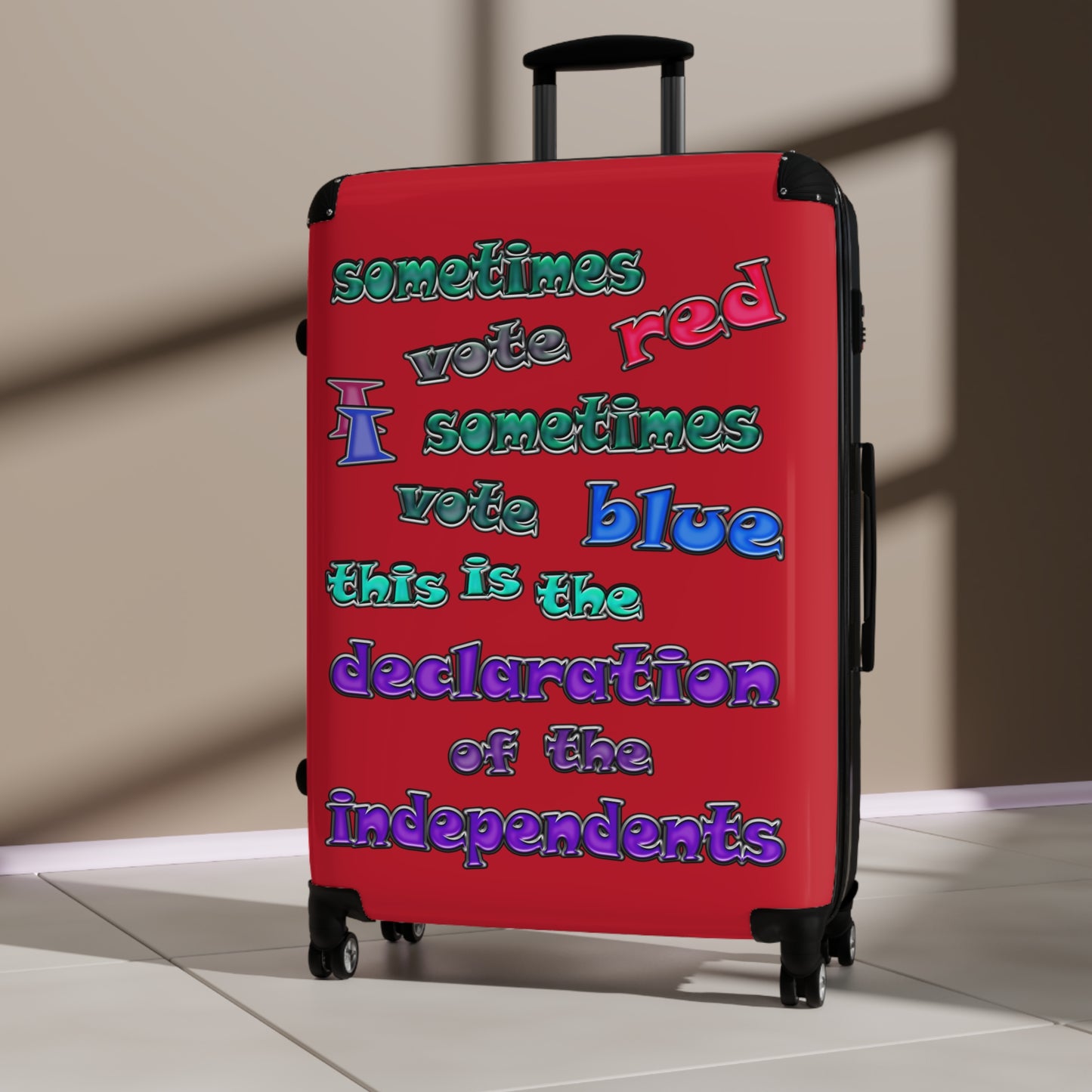 declaration of the independents - Suitcase (dark red)