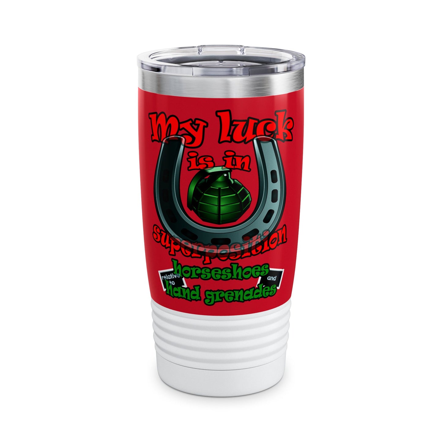 my luck - Ringneck Tumbler, 20oz (dark red)