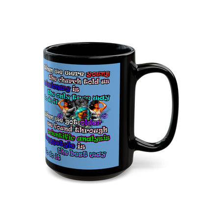 doggystyle - Black Mug (light blue)