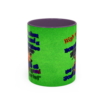 high noon - Accent Mug (green turf)