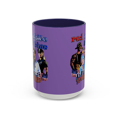 rw&b lives matter - Accent Mug (light purple)