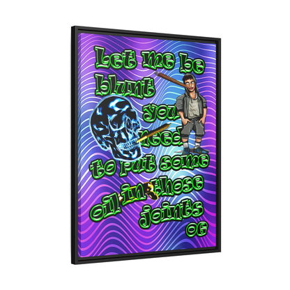 og - framed canvas art (purple wave)