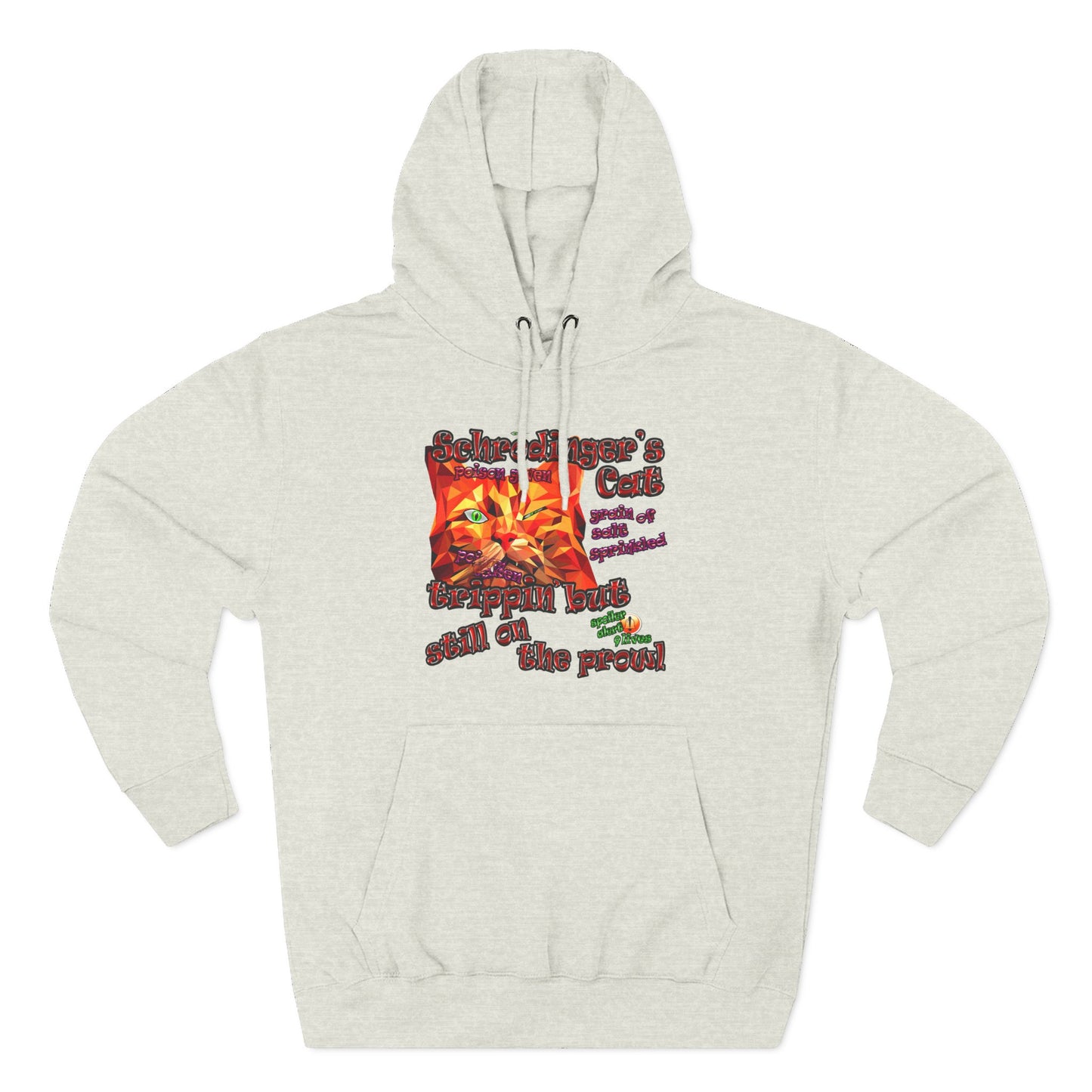 schrodinger's cat - Three-Panel Fleece Hoodie