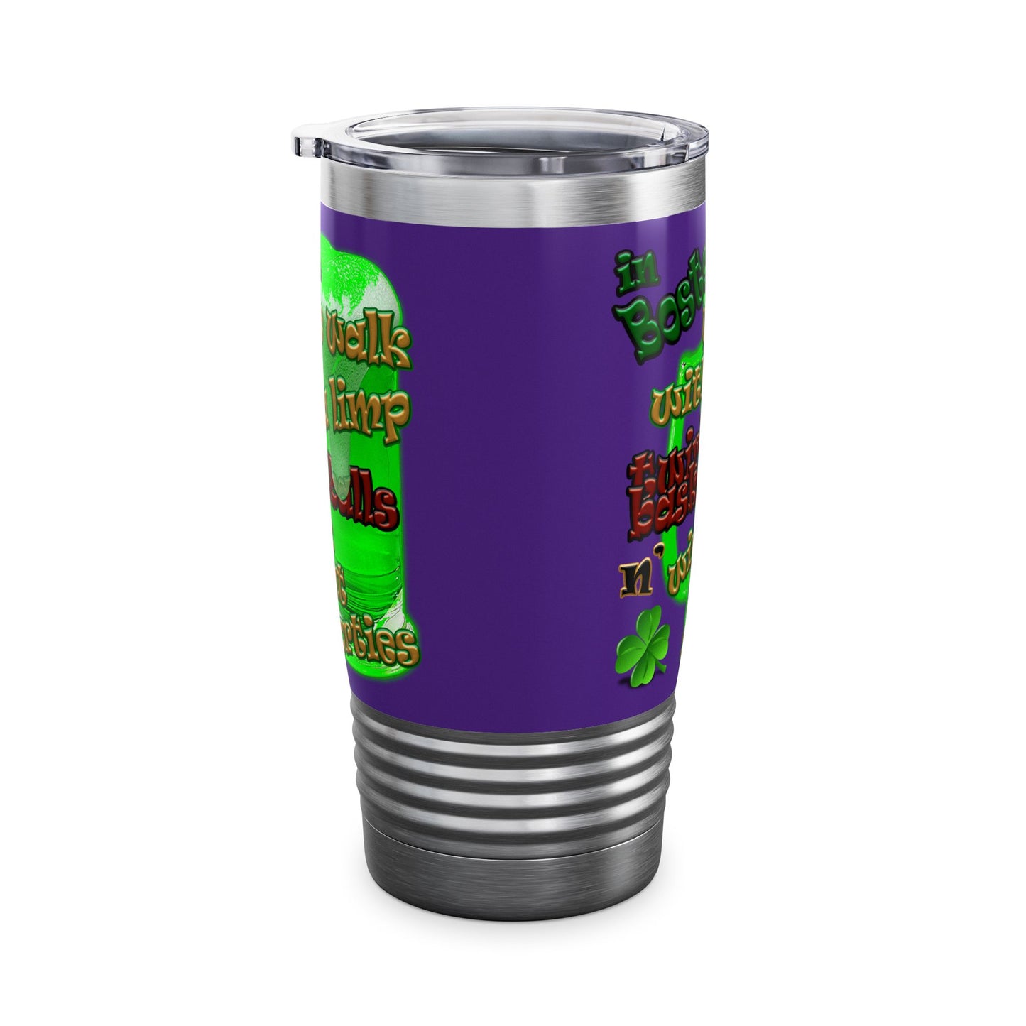 celtics logo - Ringneck Tumbler, 20oz (purple)