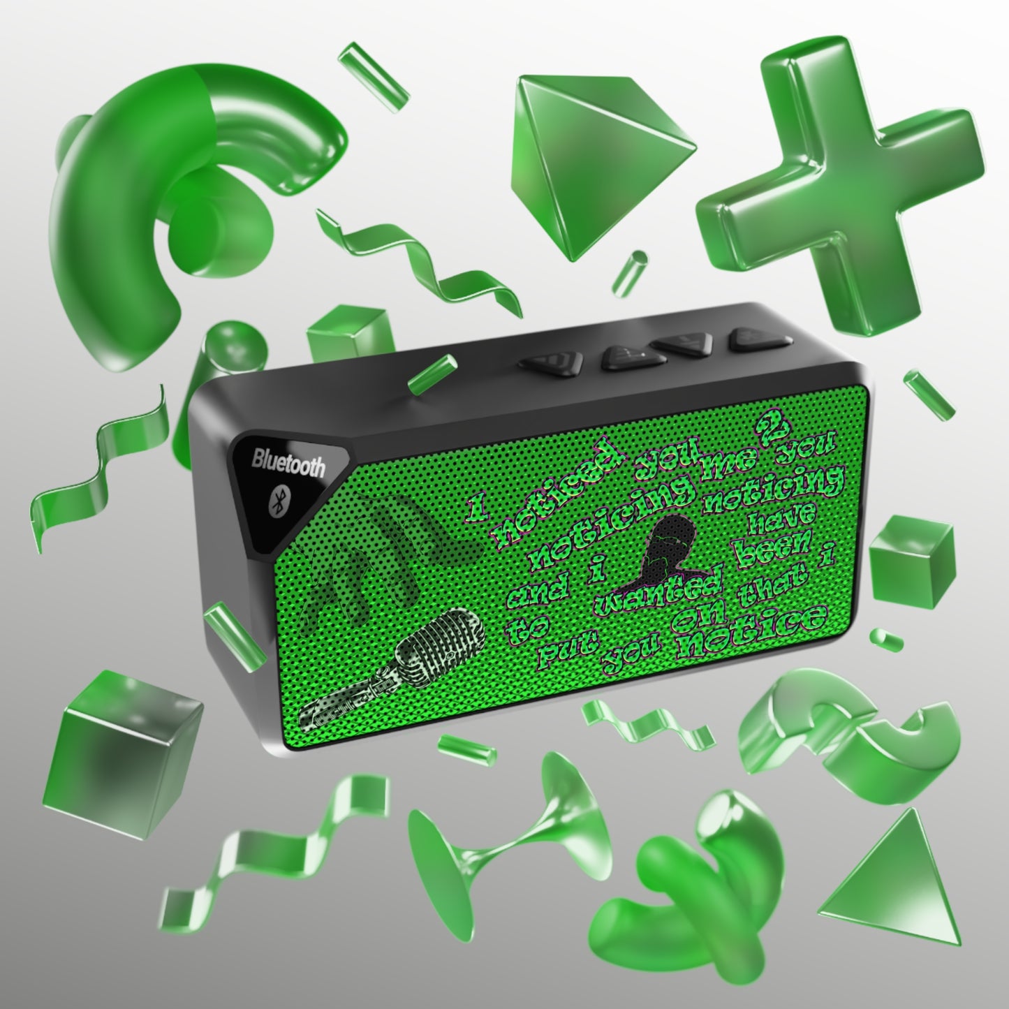 noticed you noticing - Jabba Bluetooth Speaker (logo green)