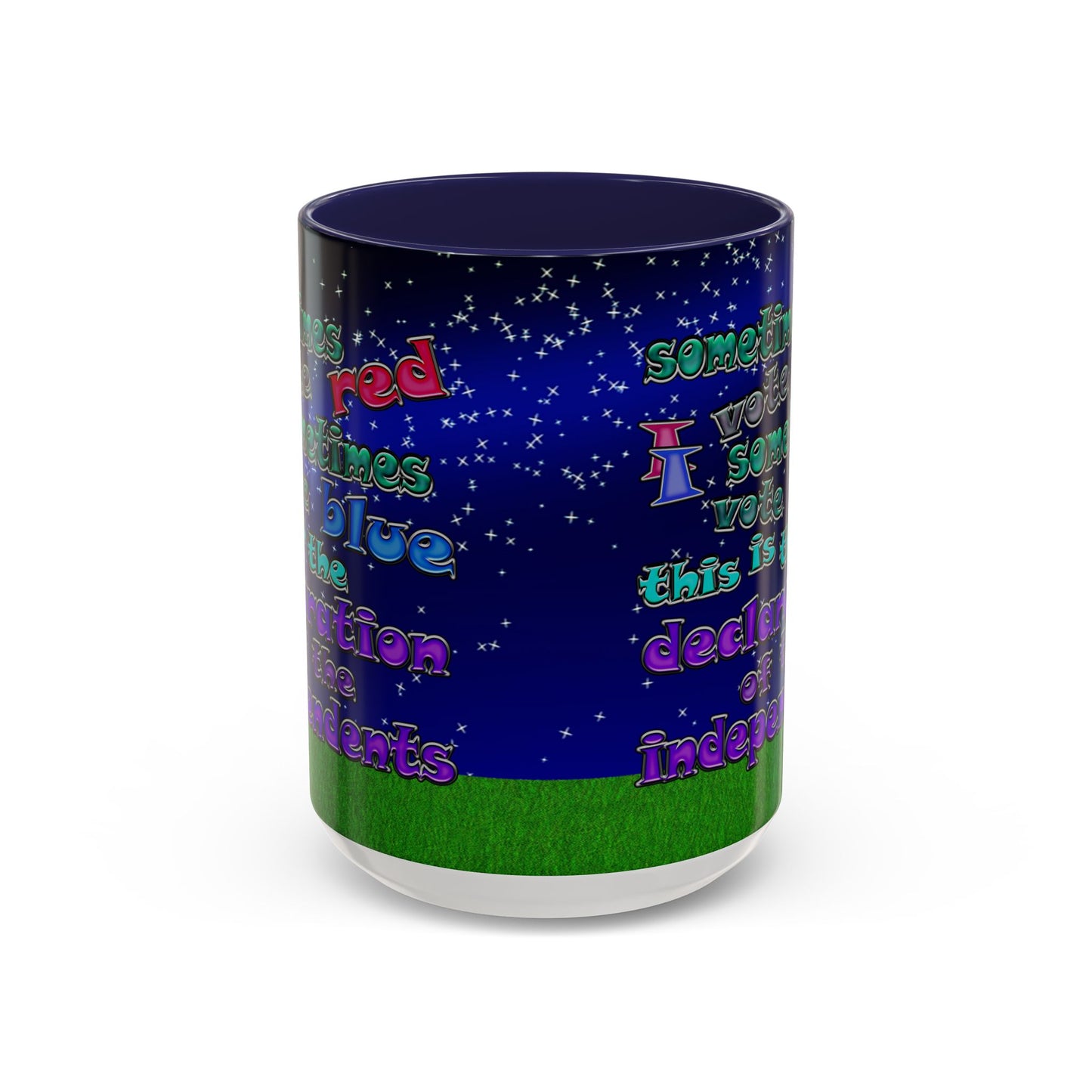 declaration of the independents - Accent Mug ('snoops' background)