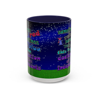 declaration of the independents - Accent Mug ('snoops' background)