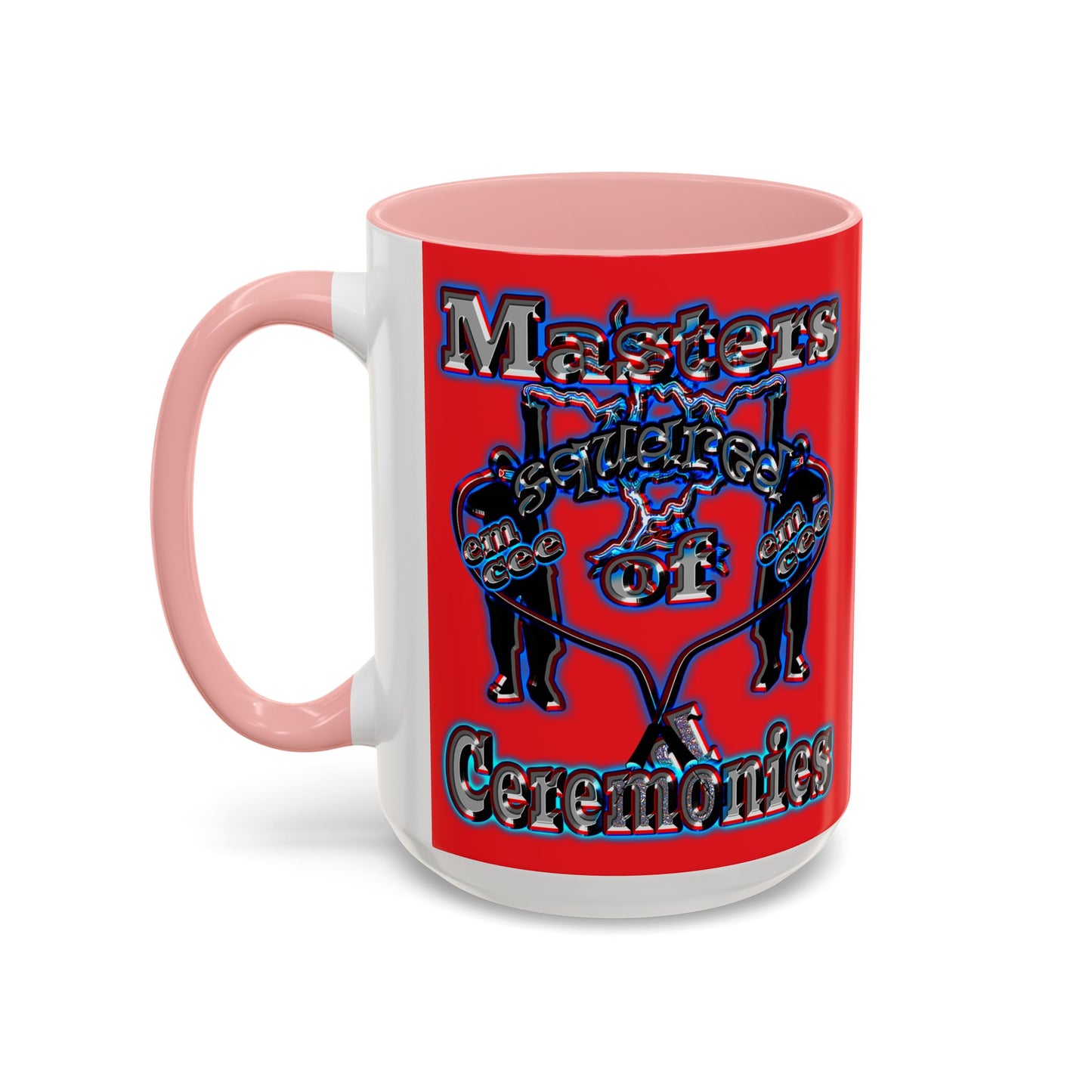 em cee squared - Accent Mug (red)