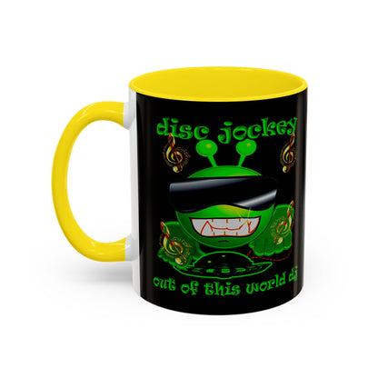 disc jockey - Accent Mug (black)