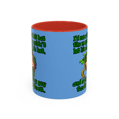 turtle race - Accent Mug (light blue)