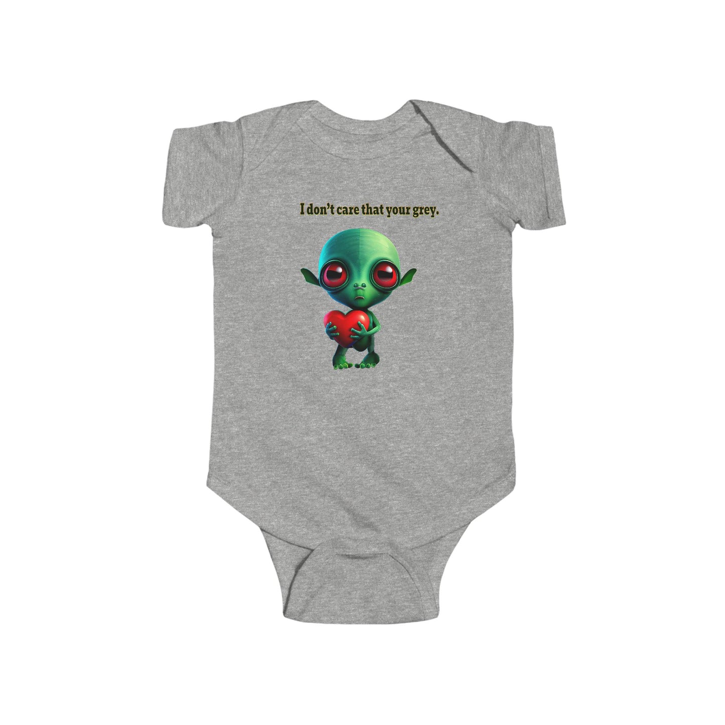 I don't care that your grey - Infant Fine Jersey Bodysuit