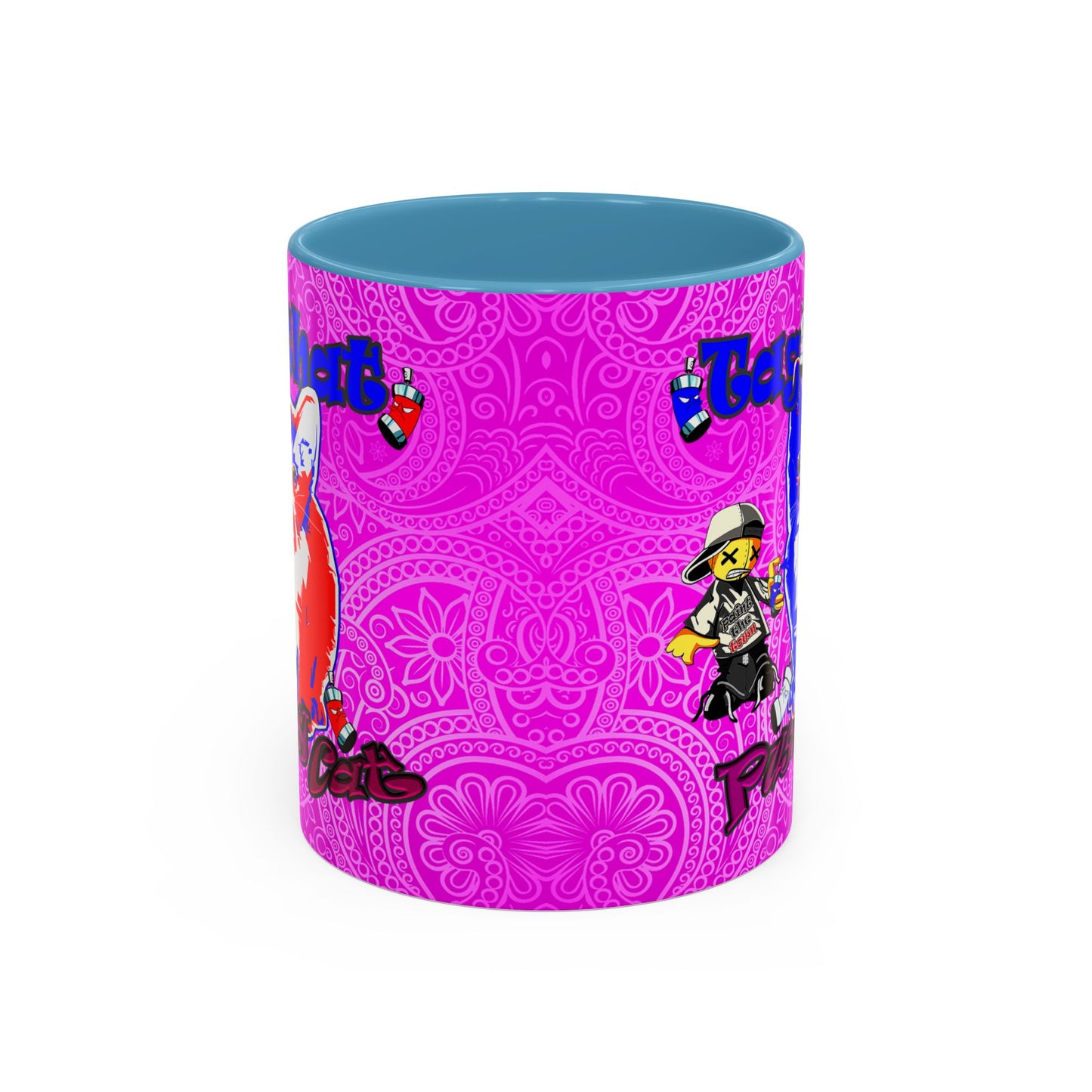 tag that - Accent Mug (pink swirl)