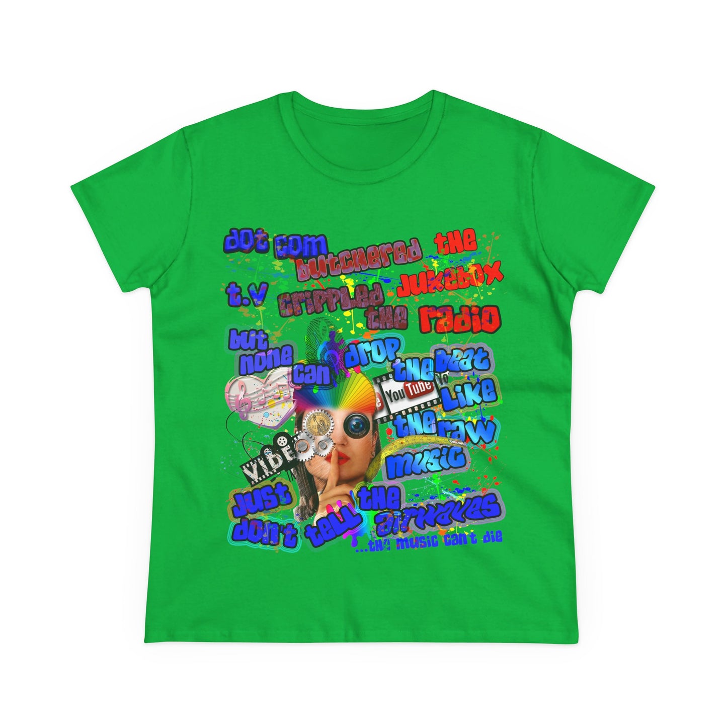 drop the beat - Women's Midweight Cotton Tee