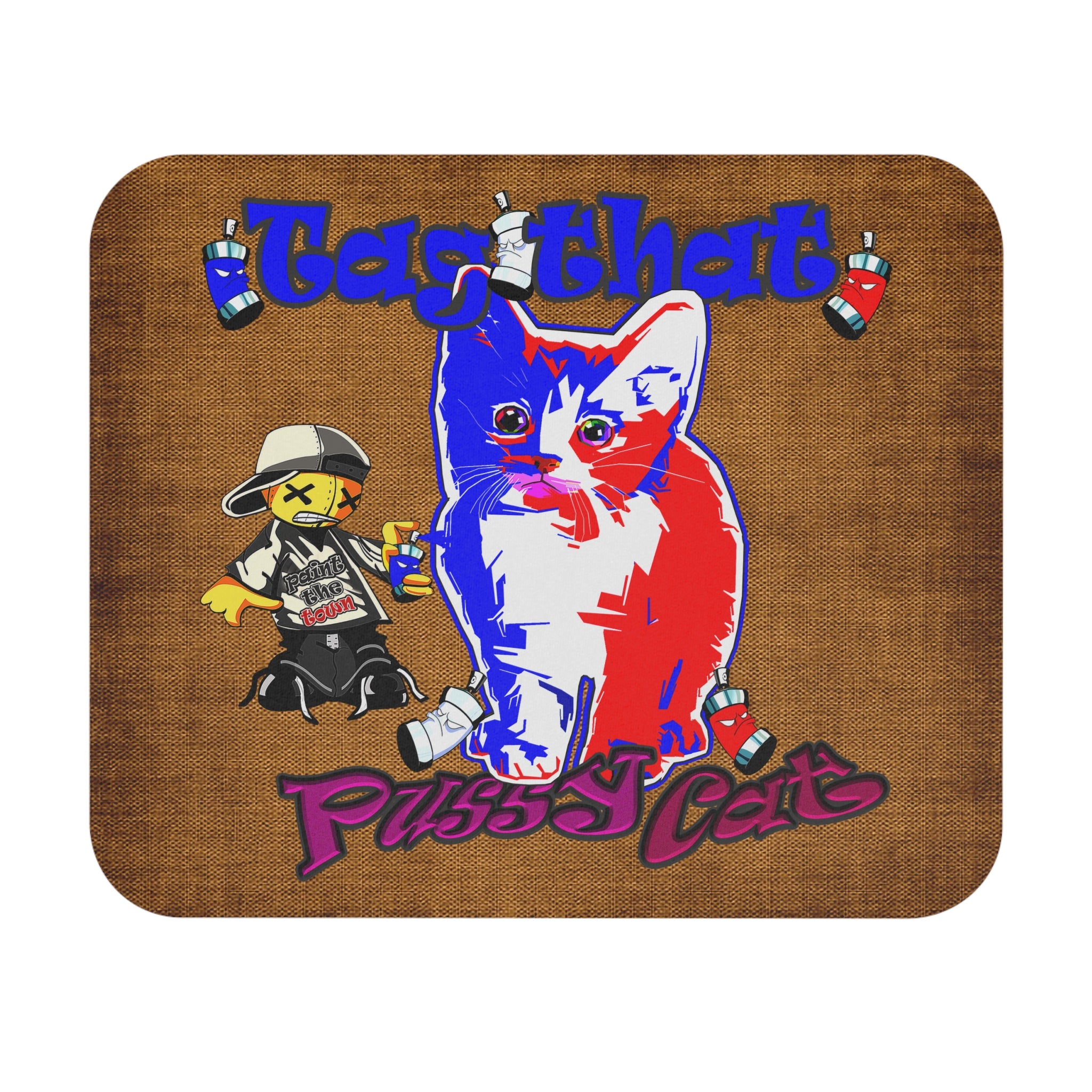 tag that - Mouse Pad (Rectangle) (brown papyrus)