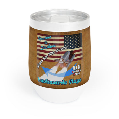 shoot for the stars - Chill Wine Tumbler (brown papyrus)
