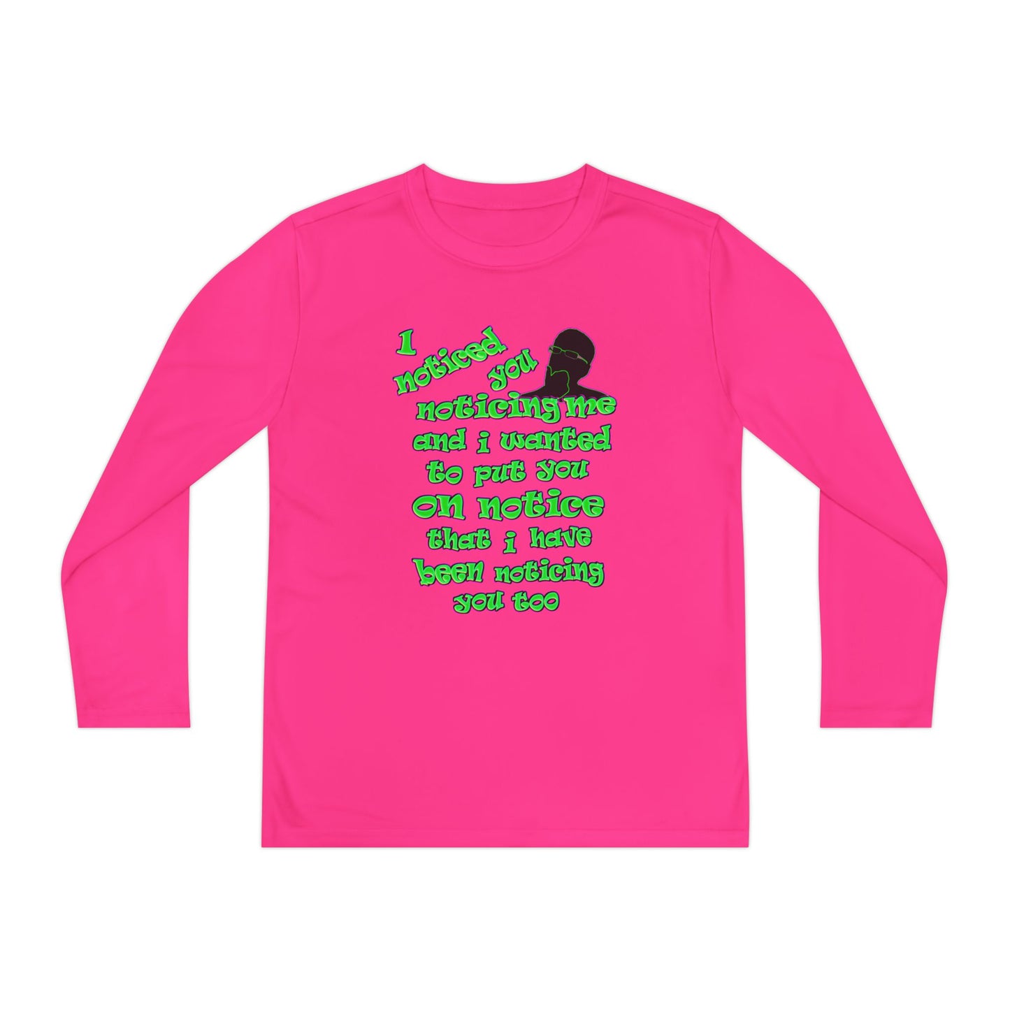 noticed you noticing - Youth Long Sleeve Competitor Tee