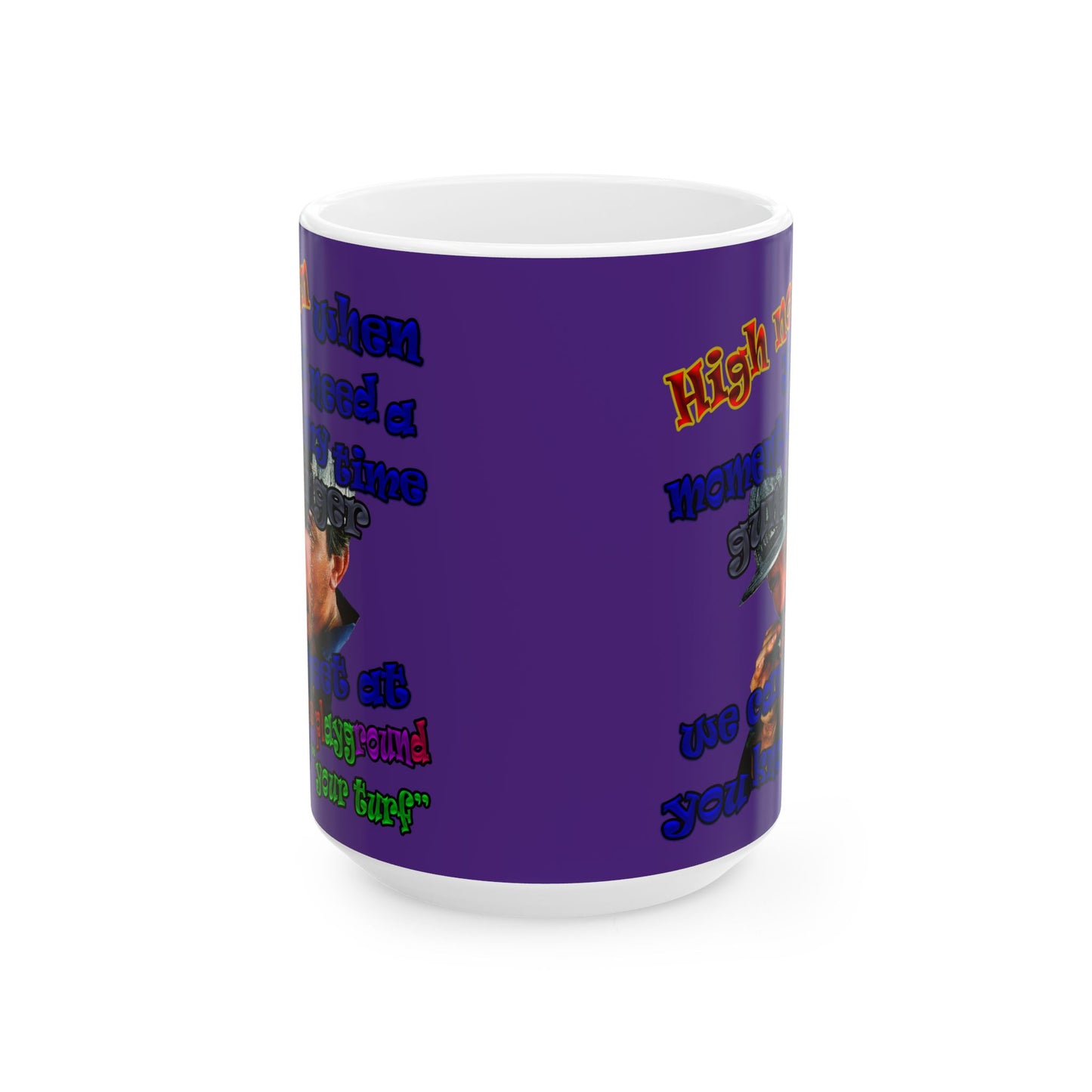 high noon - White Mug (purple)