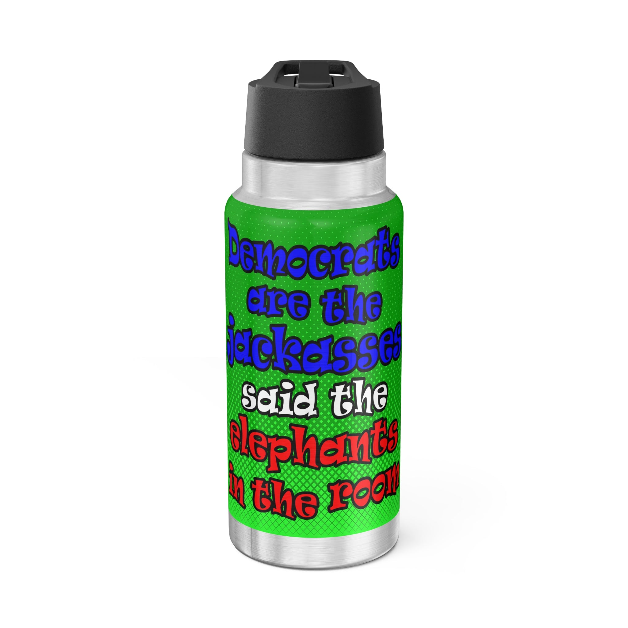 donkeys and elephants - Gator Tumbler, 32oz  (logo green)