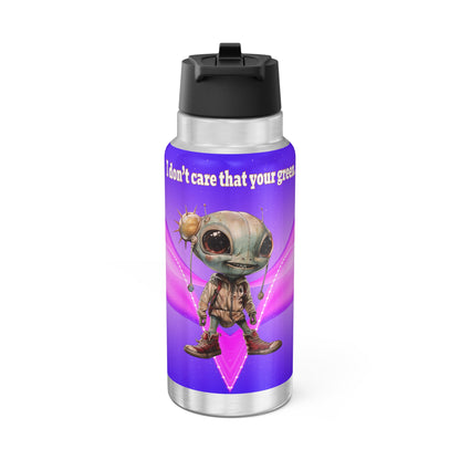 I don't care that your grey - Gator Tumbler, 32oz  (purple-pink wave)