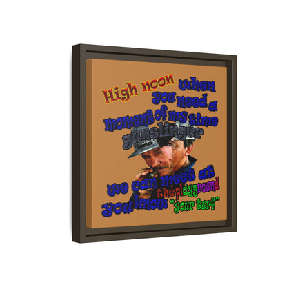 high noon - framed canvas art (light brown)