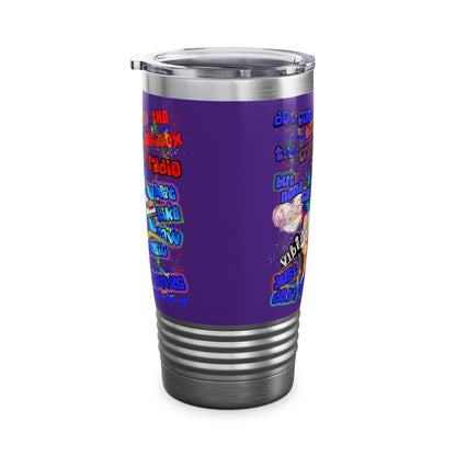 drop the beat - Ringneck Tumbler, 20oz (purple)
