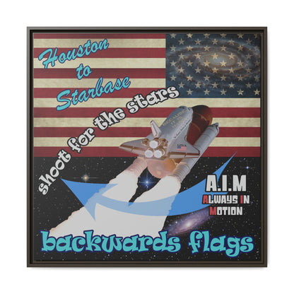 shoot for the stars - framed canvas art