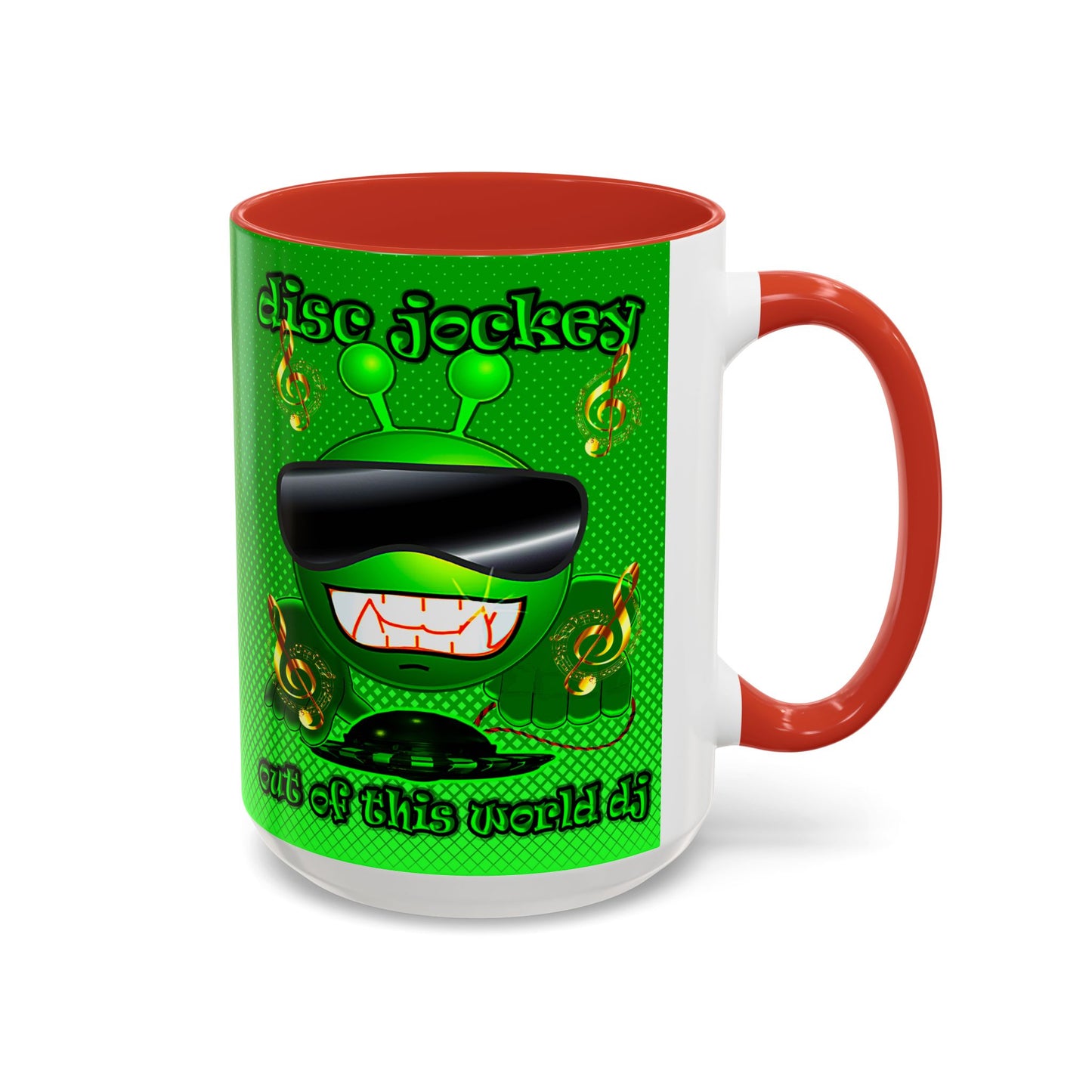 disc jockey - Accent Mug (logo green)