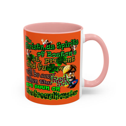 christmas spirits of boston - Accent Mug (orange)
