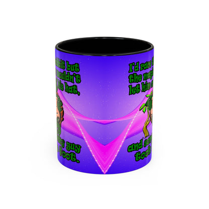turtle race - Accent Mug (purple-pink wave)