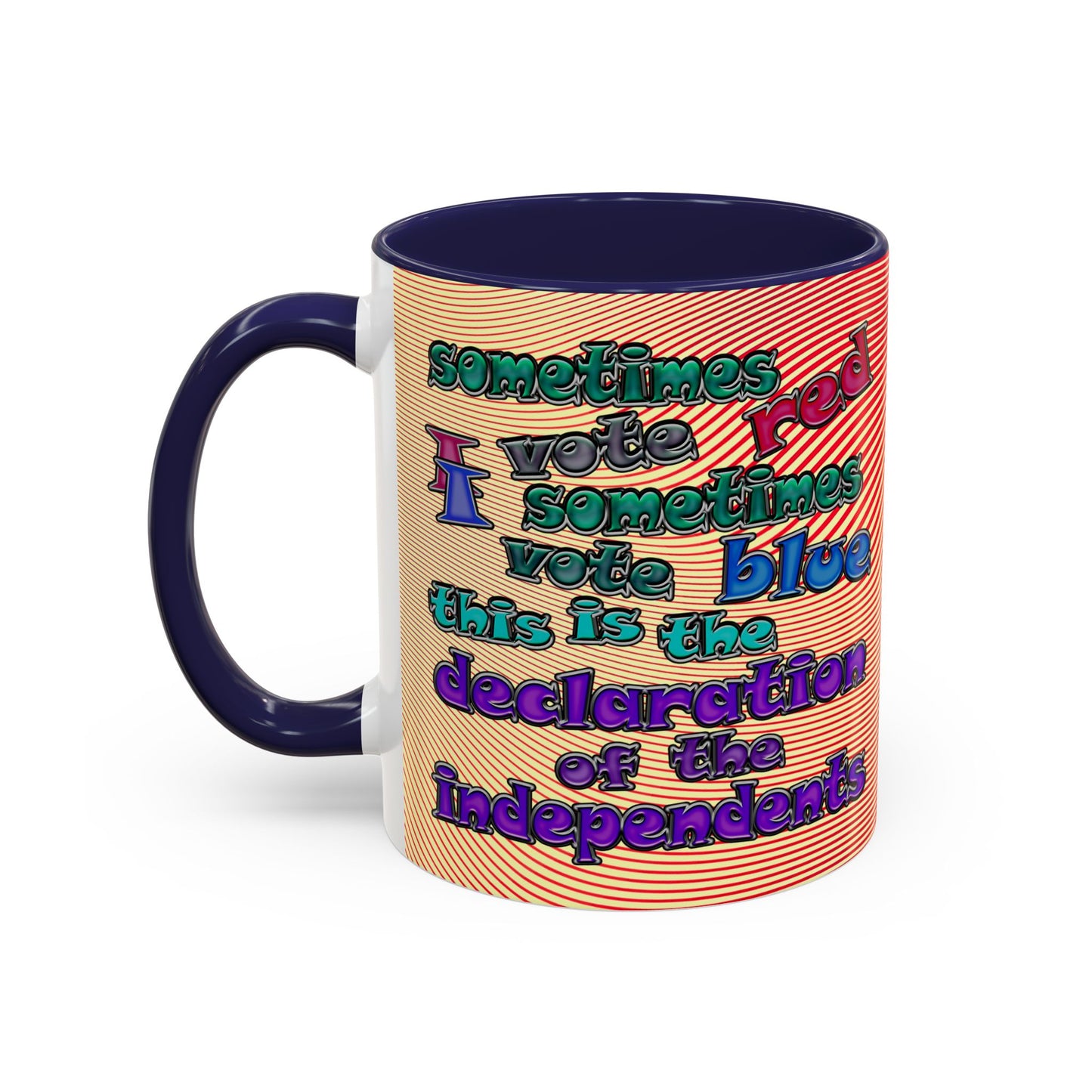 declaration of the independents - Accent Mug (yellow-orange wave)