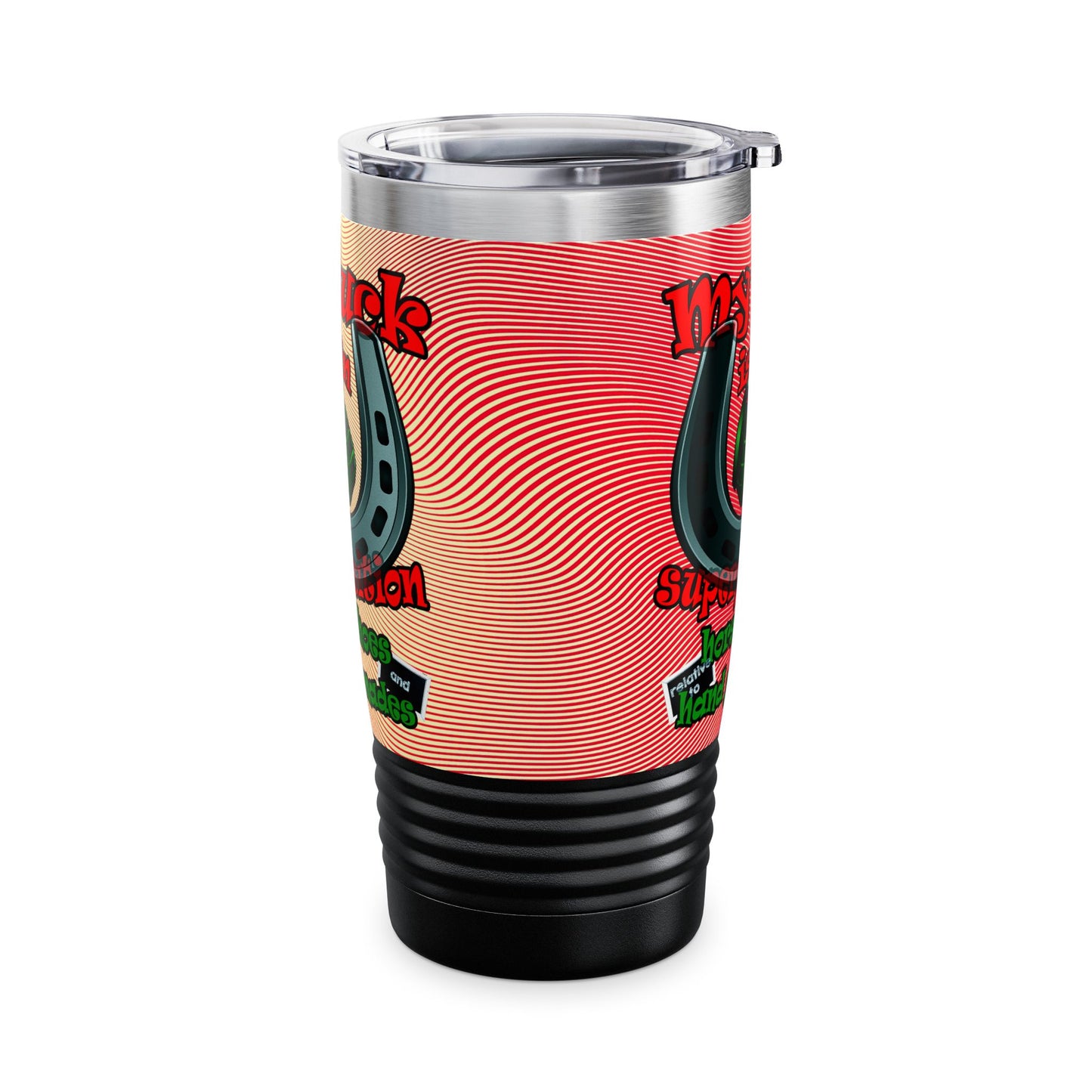 my luck - Ringneck Tumbler, 20oz (yellow-orange wave)