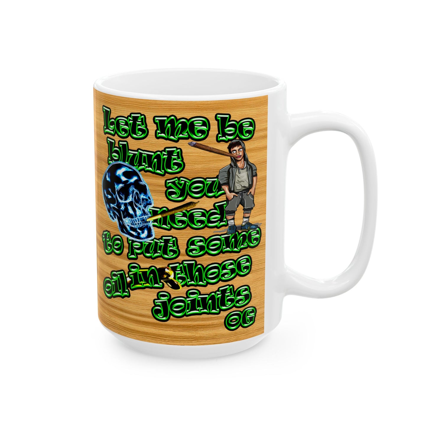 og - White Mug (butterscotch wood finish)