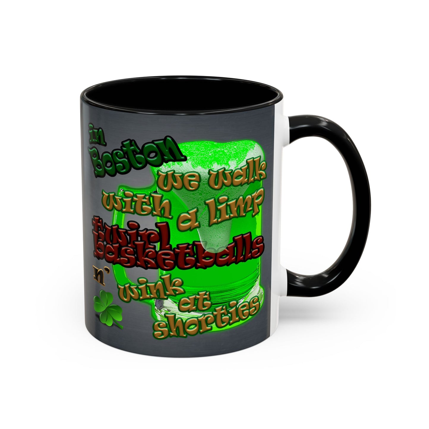 celtics logo - Accent Mug (grey-light grey)