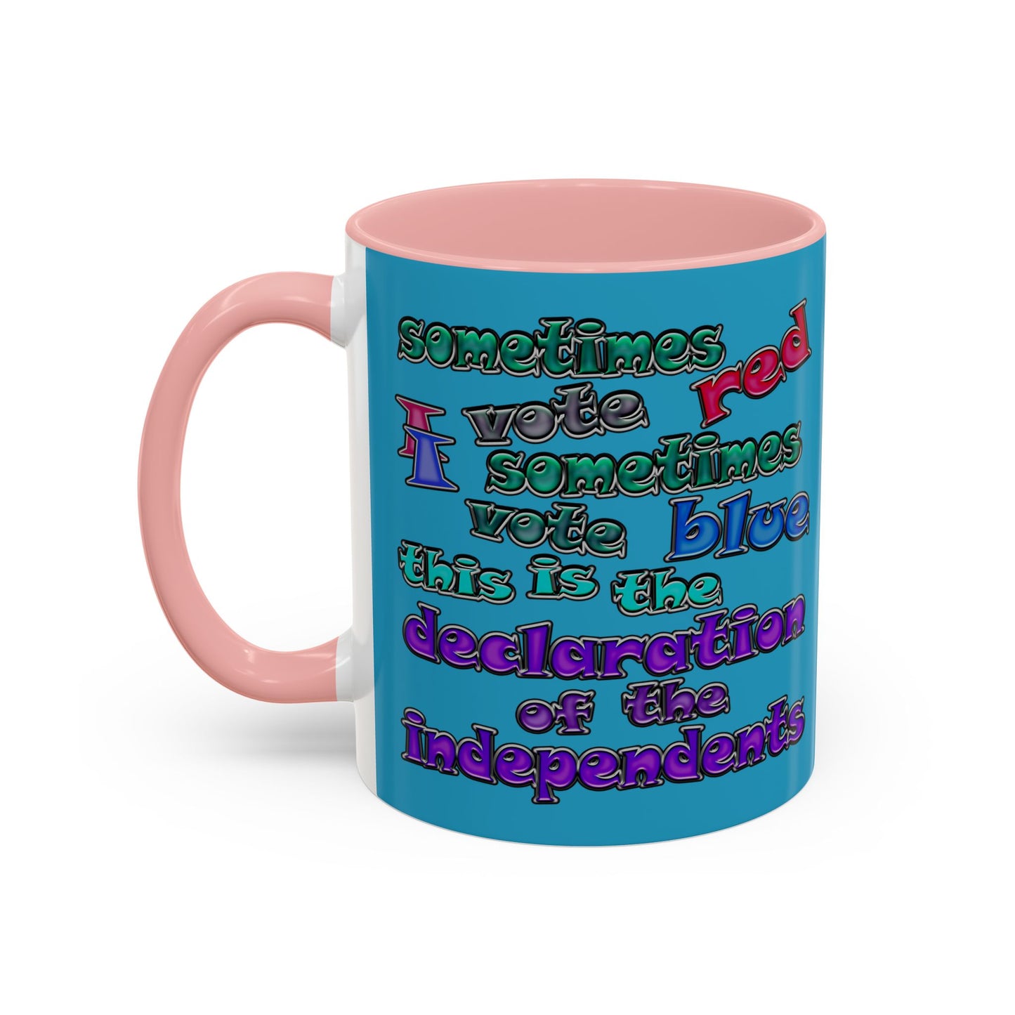 declaration of the independents - Accent Mug (turquoise)