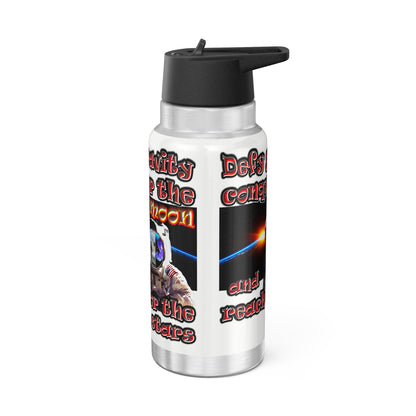 defy conquer reach - Gator Tumbler, 32oz (white)