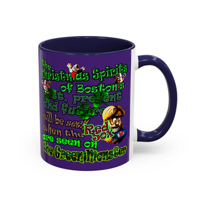 christmas spirits of boston - Accent Mug (purple)
