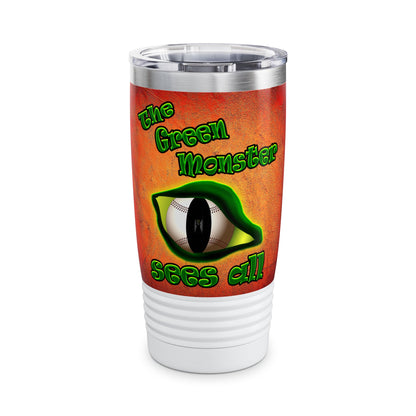 green monster - Ringneck Tumbler, 20oz (burnt orange)