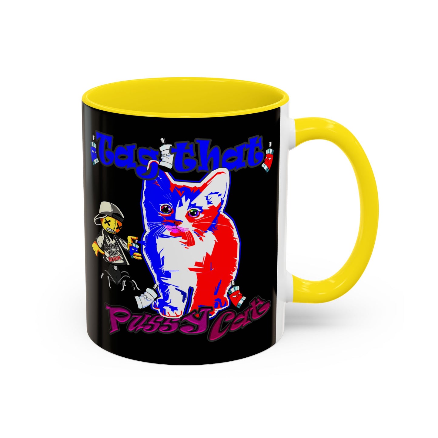 tag that - Accent Mug (black)