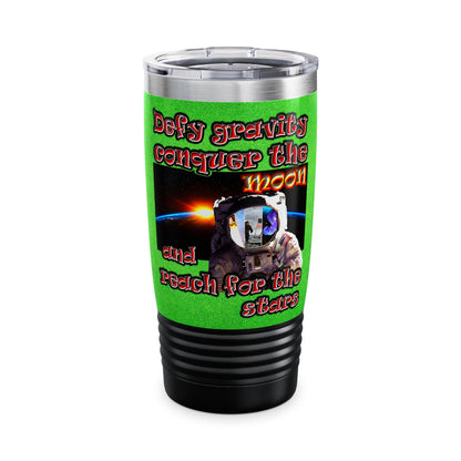 defy conquer reach - Ringneck Tumbler, 20oz (green turf)