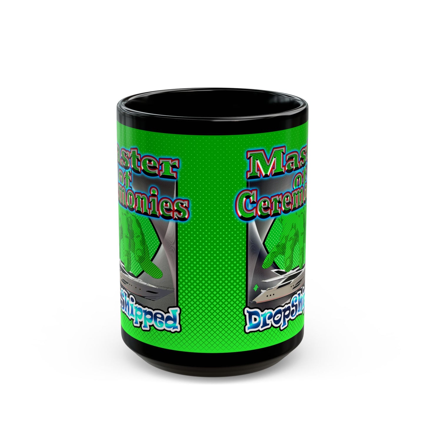 logo - Black Mug (logo green)