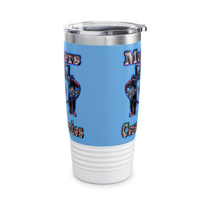 em cee squared - Ringneck Tumbler, 20oz (light blue)